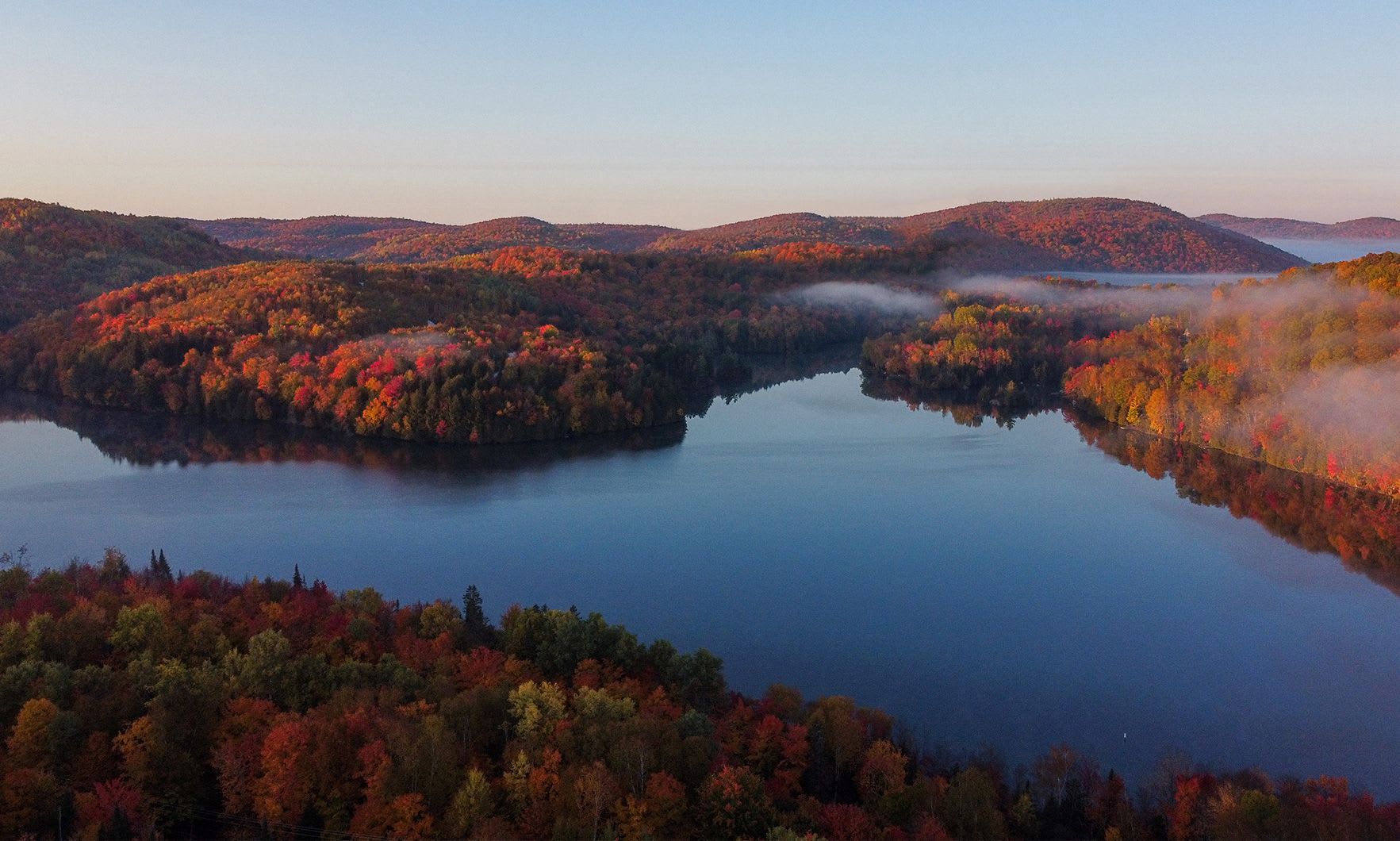 Lac de la Mine on the Kanata Tremblant estate